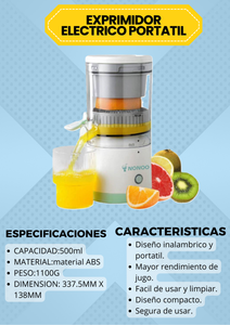 EXPRIMIDOR INALAMBRICO DE FRUTAS